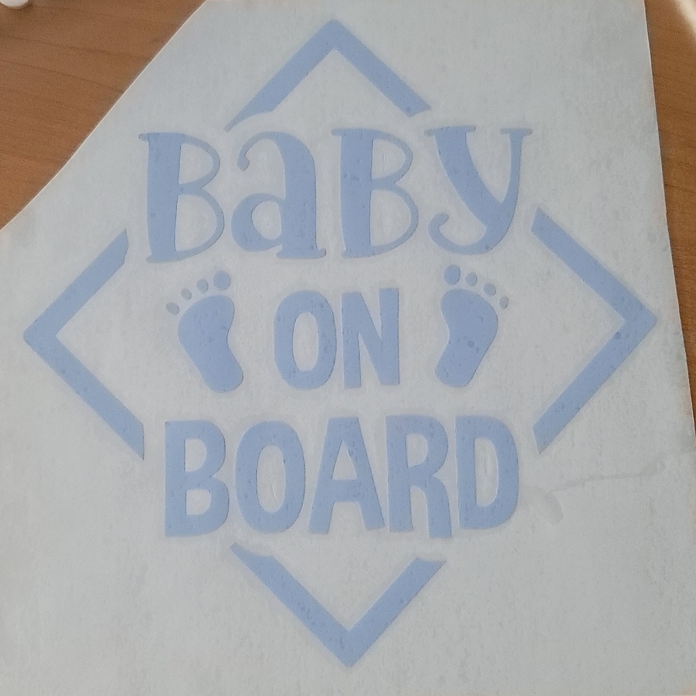 COPY - Baby on board Decal
